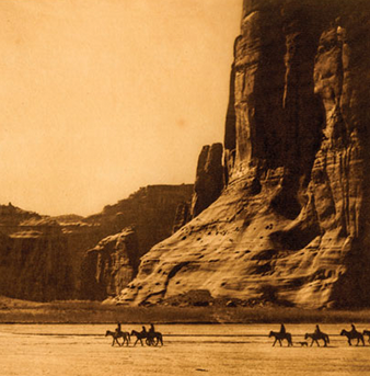 Photograph of Native Americans by Edward Curtis.